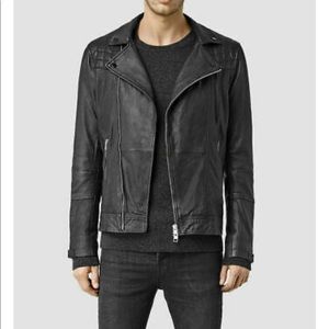 All Saints Men’s Leather Kushiro Jacket